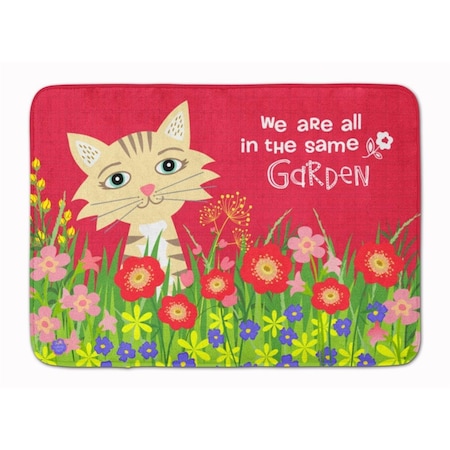 Carolines Treasures Garden Cat Machine Washable Memory Foam Mat VHA3009RUG